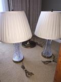TWO WATERFORD CRYSTAL LAMPS
