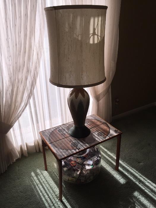 LAMP AND TABLE