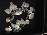 ELCO STERLING SILVER CHARM BRACELET