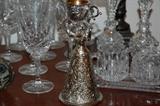 Silver German Wedding Toasting Cup. Turn upside down and you have a large gold lined cup for groom and small swivel cup for bride