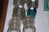 Vintage glass pole insulators