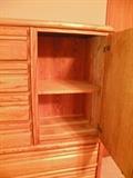 Cedar lined storage in armoire