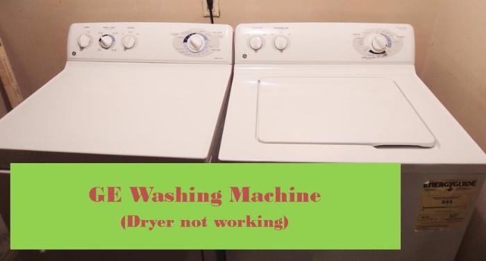 GE Washer / Dryer.  Dryer needs a new starter