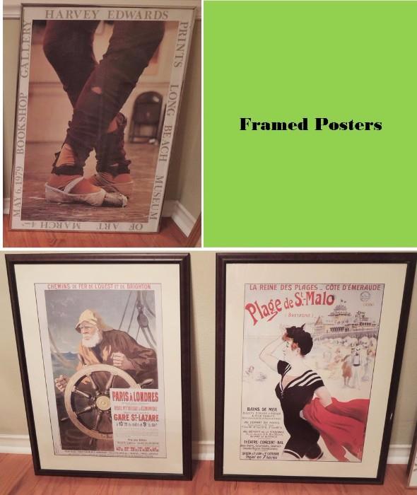 Framed posters