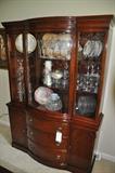 Gorgeous Vintage Travis Court 3 Drawer Mahogany China Cabinet by Drexel. c. 1940's