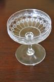 Stunning Vintage Etched Champagne Glasses