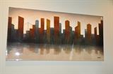 Contemporary Painted Canvas Art Work