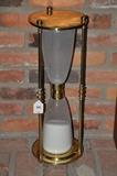 Large brass hour glass