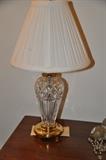 Waterford crystal bedside lamp