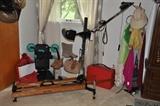 Nordic Trac Pro, Ab Roller, and women's , purses, new boots and scarves