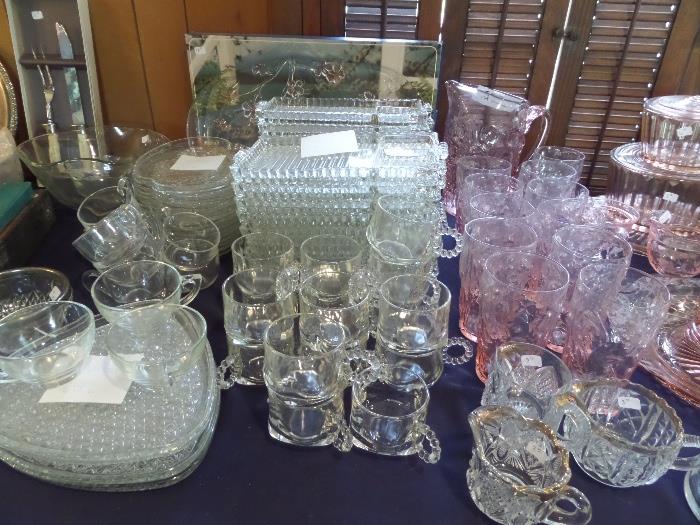 an enormous collection of good quality glassware, collectible's & vintage pieces - Queen Mary Ribbed Vertical 1930's