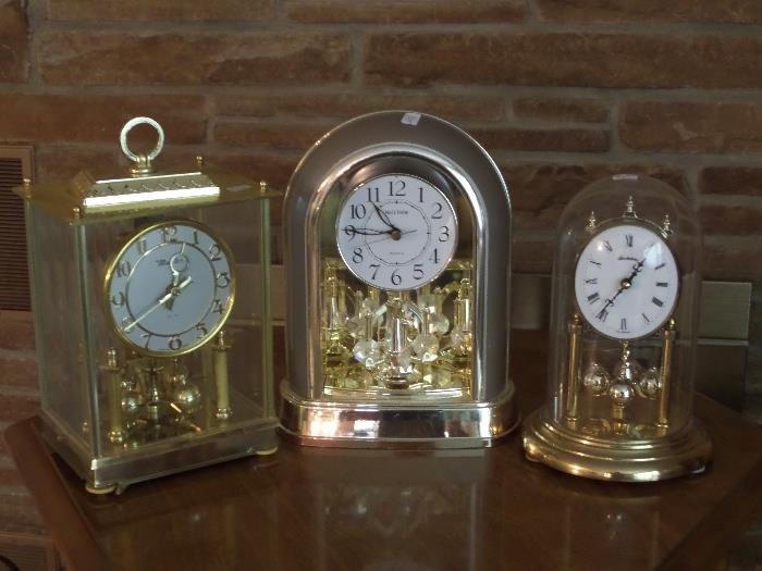 Master 400 day clock made in Japan - Rhythm Quartz and a German clock 