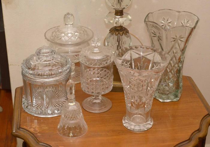 Crystal Bowls, Vases, Candy Dishes