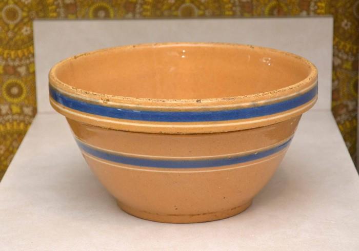 Antique Yellow ware Pottery Bowls