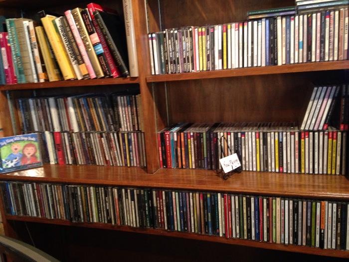 CD collection comprised of Texas music, world music, jazz, folk, Dylan, outlaw country and a very impressive collection of classical and symphonic. Also signed CDs and homemade band tapes, music lovers come!