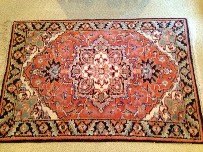 32" by 48" Indian Heriz  rug