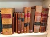 Leather bound Texas law books