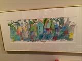 Panoramic watercolor by Patricia Rapoport