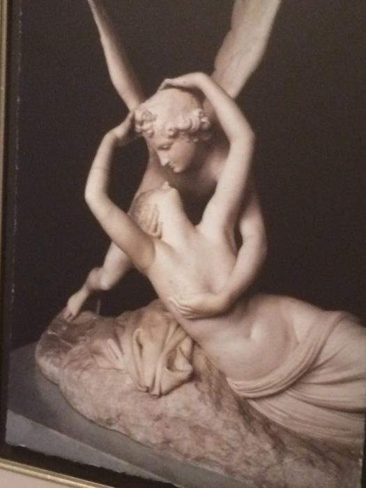 Photograph "CUPID & PSYCHE" by John McAllen Scanlan after a 1795 sculpture by Antonio Canova at the Hermitage Museum
