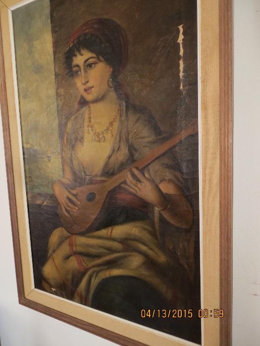19th century oil on canvas signed