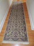 hand knotted wool runner