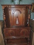 antique oak china cabinet
