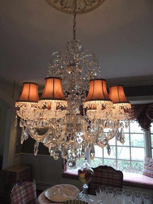 'Dining room chandelier and matching sconces