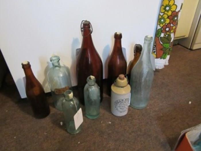 More bottles and the ginger beer bottls. 