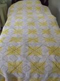 Crocheted bedspread