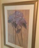 Framed hydrangea print