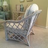 twisted wood arm chair