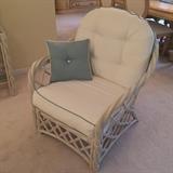 twisted wood arm chair