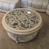 Provenance Pine Round Cocktail Table