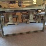 coaster formal dining table, double pedestal, two leaves, twelve chairs