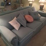 newly reupholstered semi-formal couch