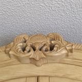 blonde wood four door formal china cabinet