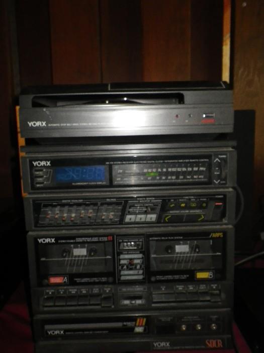 YorX tape player, equalizer,am/fm radio, turntable Model 2500