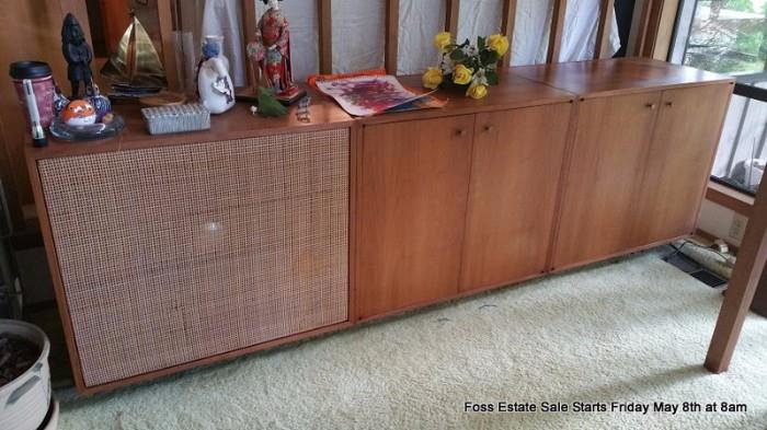 Circa 1968 Console HiFi Speaker with storage for your modern components
