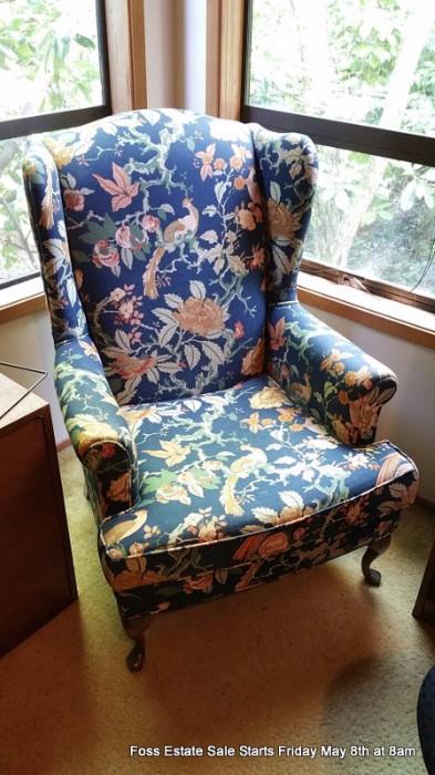 Wing Back Arm Chair