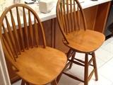 Wooden bar stools