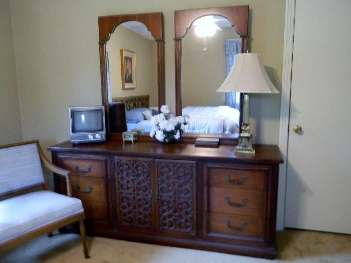 Dresser - 2 mirrors  Mid Century Modern