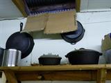 Iron skillets, etc.