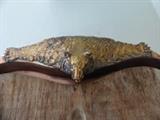 Cast & Hammered Copper Bear Head Platter