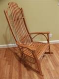 Amish Oak Bentwood Rocker
