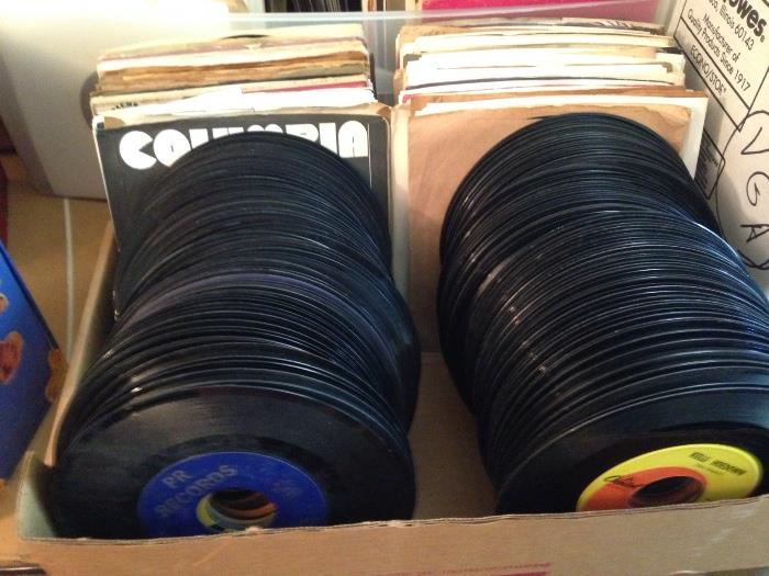Massive collection of 45's
