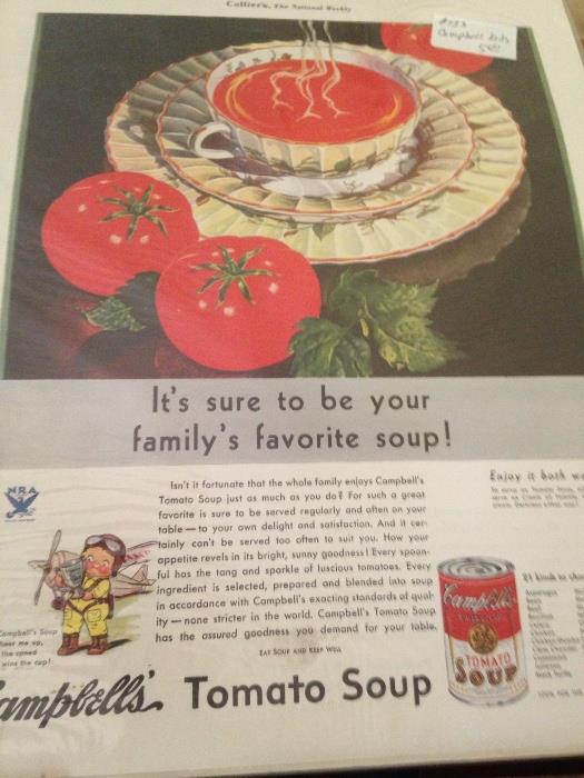 Advertising -Campbell Soup, Oldsmobile, Buick, 1951 Dodge.... boxes boxes. 