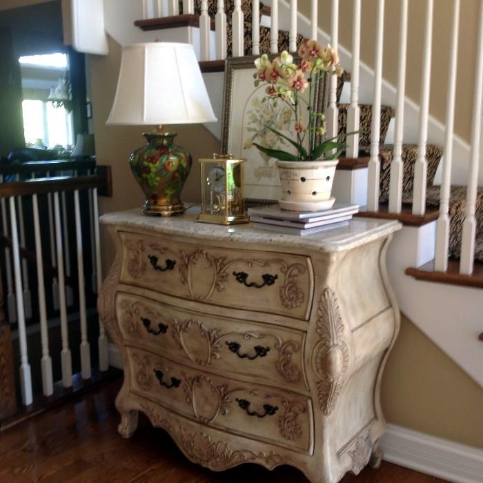 Import Entryway French Style Console with Granite top