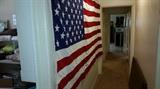 Very large cotton flag, used once....just like new!