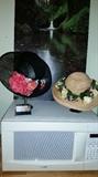 Microwave. Hats.