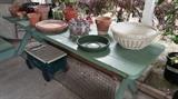 Nice large and long 1950's picnic bench.